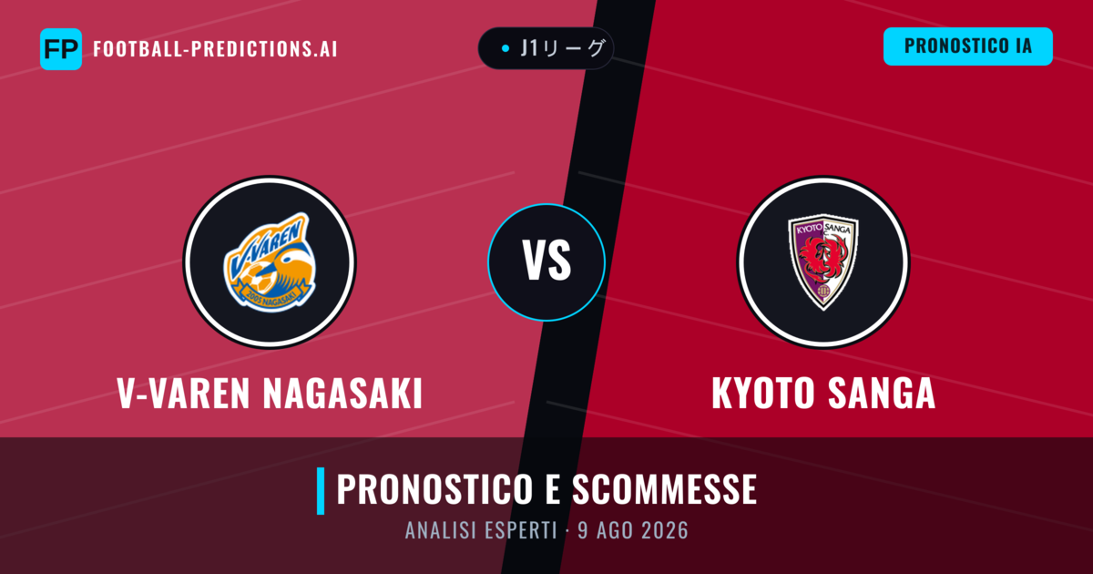 V-Varen Nagasaki vs Kyoto Sanga — pronostico e anteprima del match