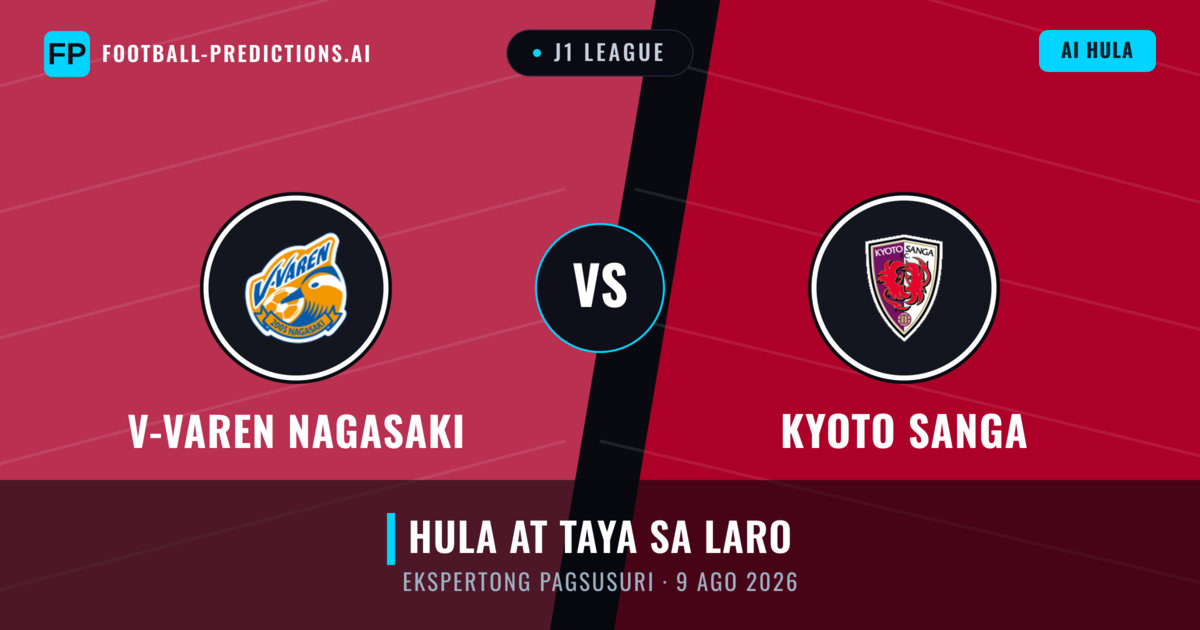 V-varen Nagasaki vs Kyoto Sanga — hula at preview ng laban