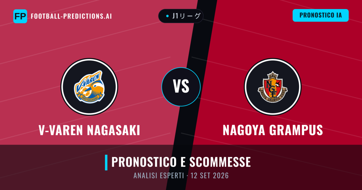V-Varen Nagasaki vs Nagoya Grampus — pronostico e anteprima del match