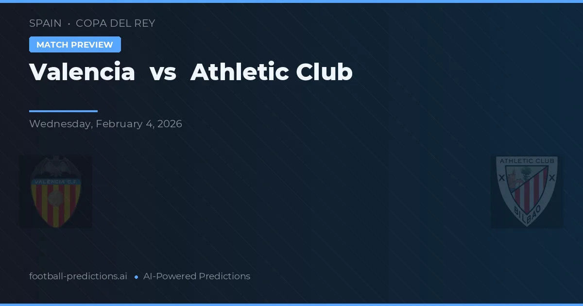 Valencia vs Athletic Bilbao — pronostico e anteprima del match