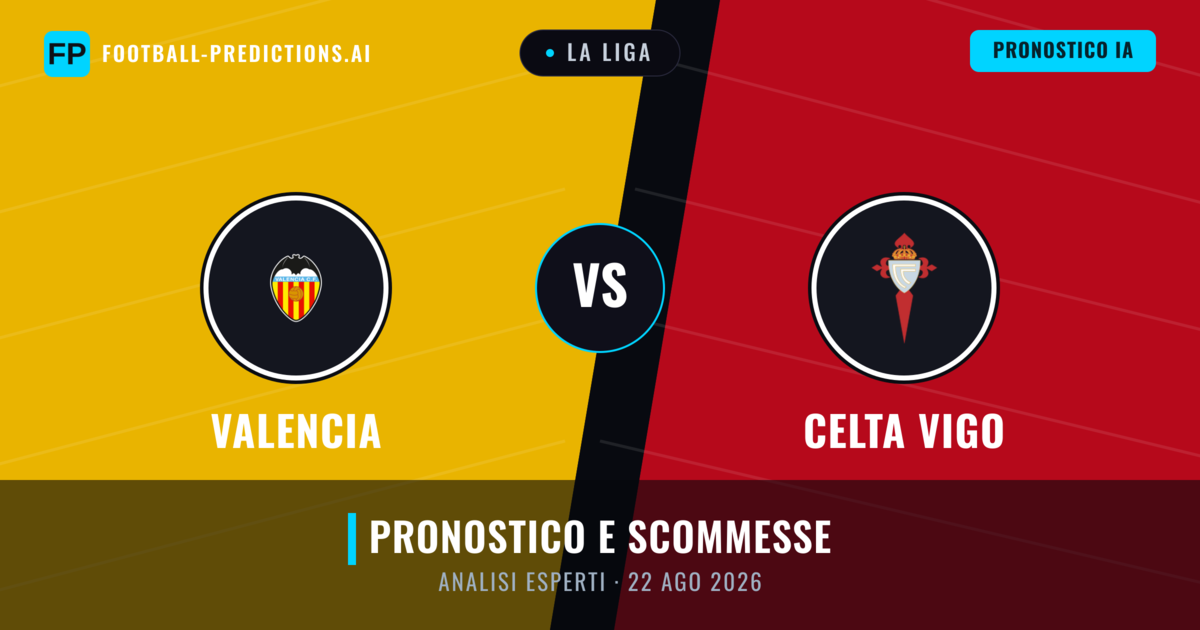 Valencia vs Celta Vigo — pronostico e anteprima del match