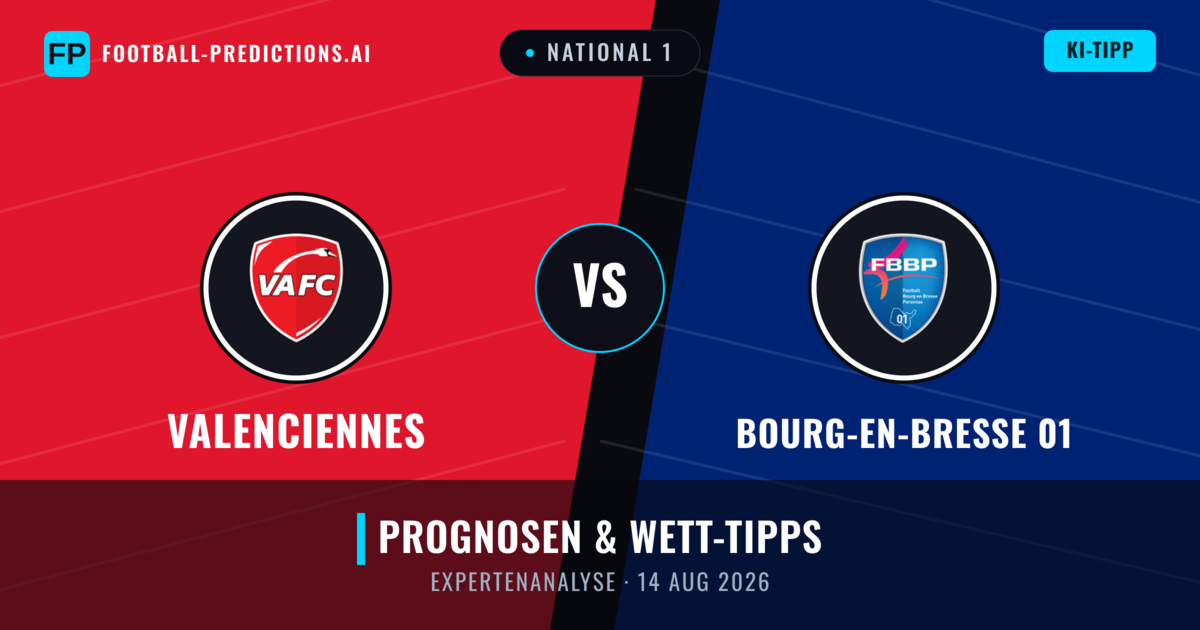 Valenciennes vs Bourg-en-Bresse 01 — Prognose und Spielvorschau