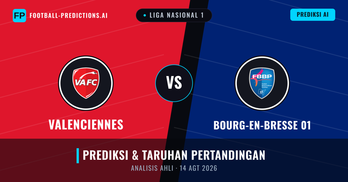 Valenciennes vs Bourg-en-Bresse 01 — prediksi dan pratinjau pertandingan