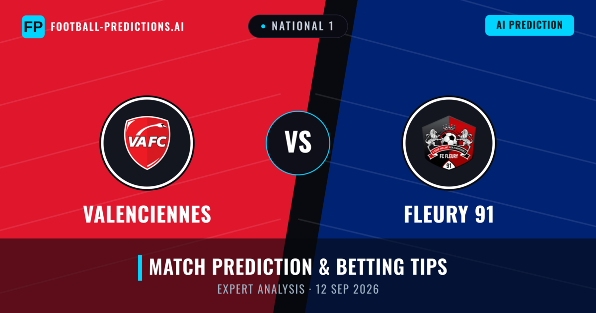 Valenciennes vs Fleury 91 — match prediction & preview