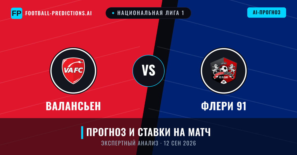 Валансьен – Флери 91 — прогноз и превью матча