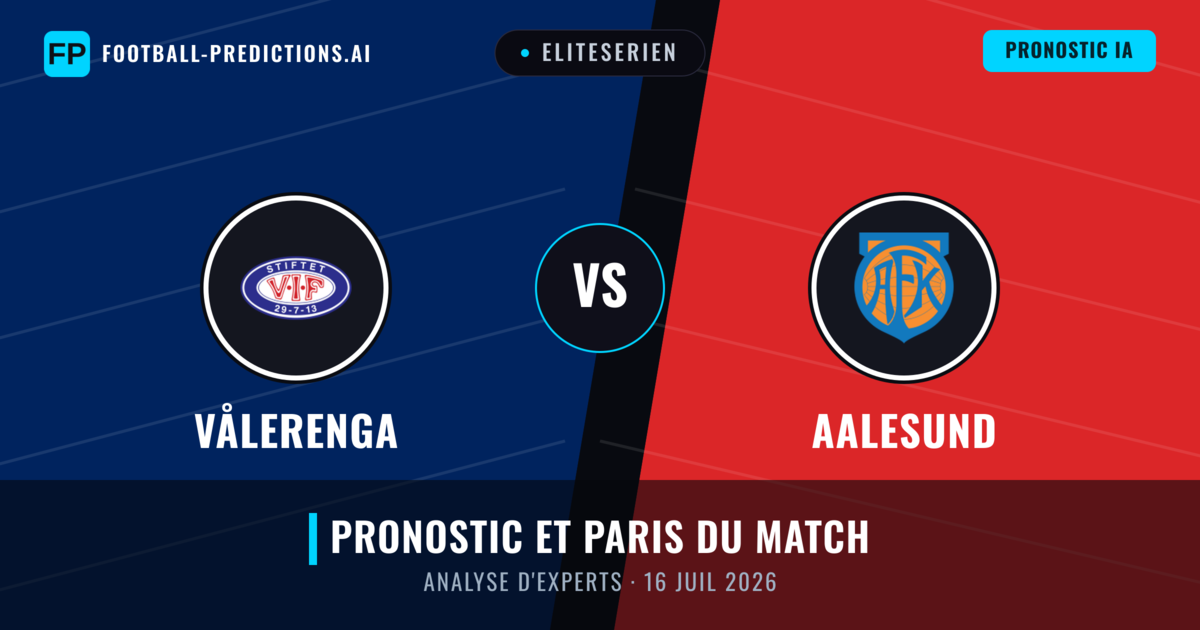 Vålerenga vs Aalesund — pronostic et avant-match