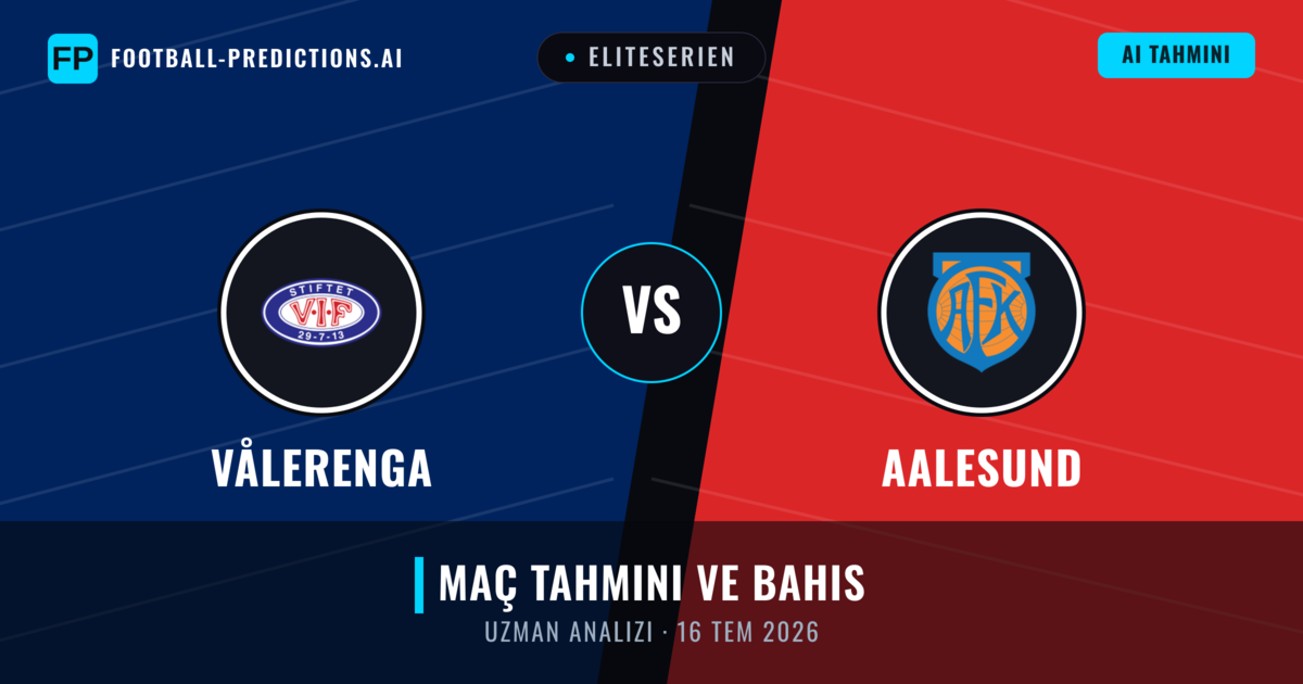 Vålerenga - Aalesund — maç tahmini ve önizleme