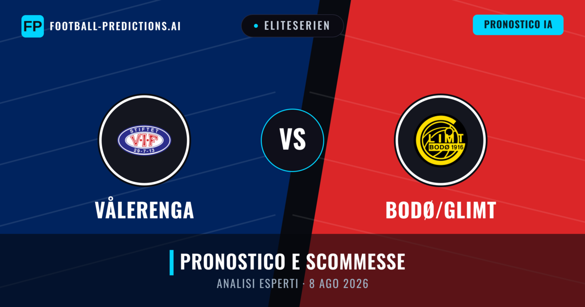 Vålerenga vs Bodø/Glimt — pronostico e anteprima del match