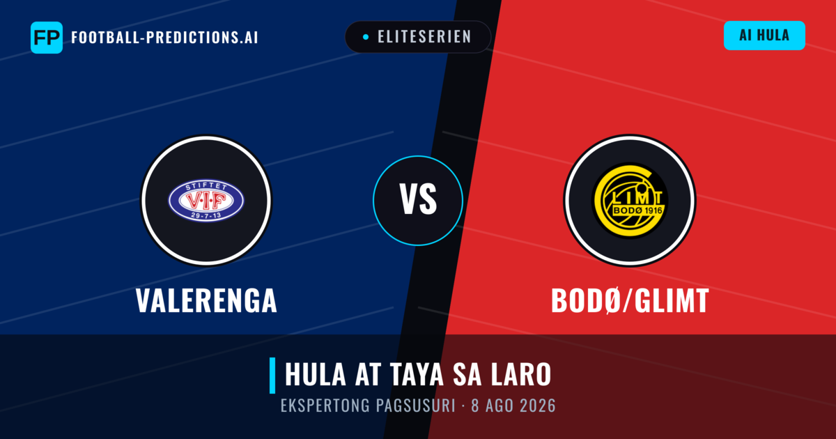 Valerenga vs Bodø/Glimt — hula at preview ng laban