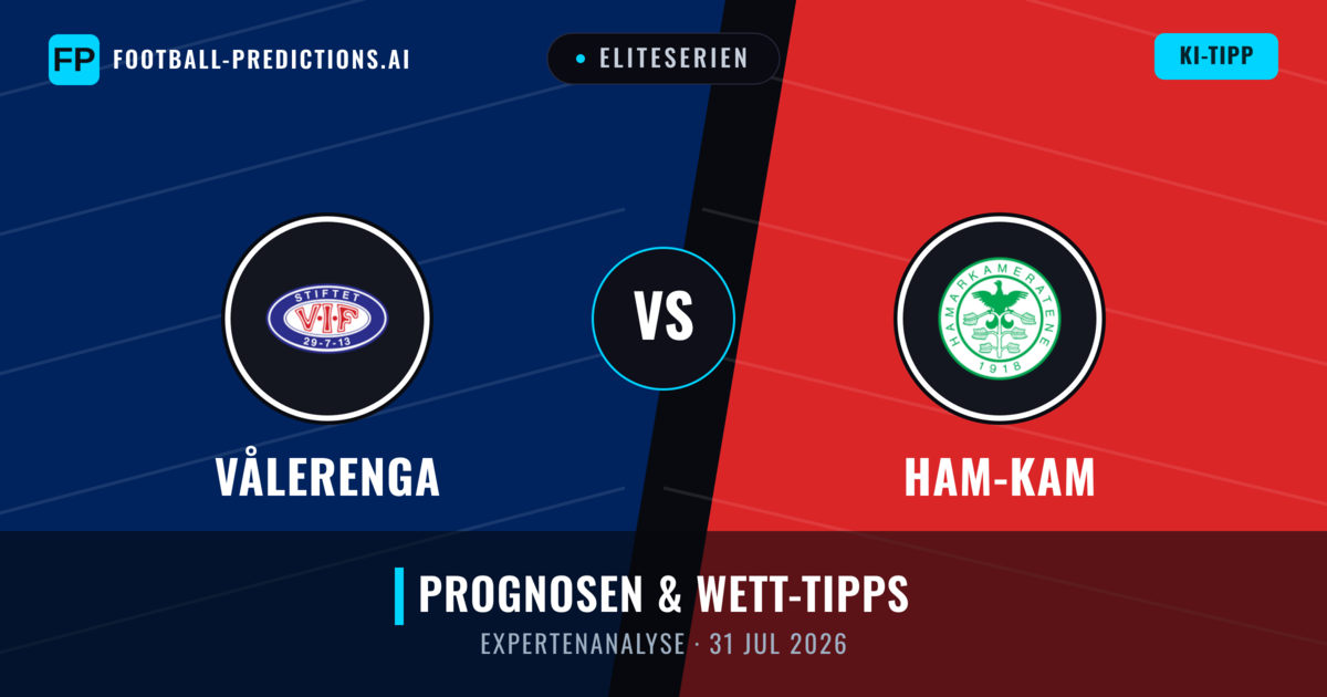 Vålerenga vs Ham-Kam — Prognose und Spielvorschau