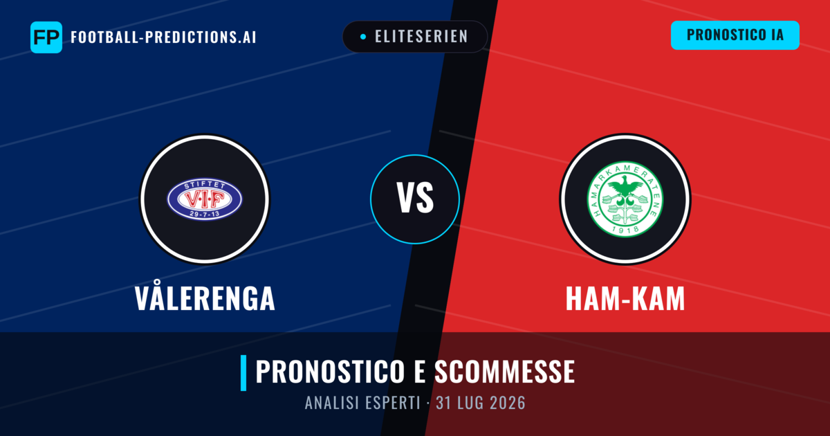 Vålerenga vs Ham-Kam — pronostico e anteprima del match