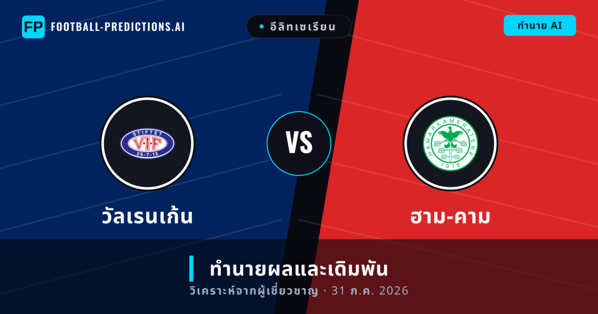 วัลเรนเก้น พบ ฮาม-คาม — ทำนายผลและพรีวิวการแข่งขัน