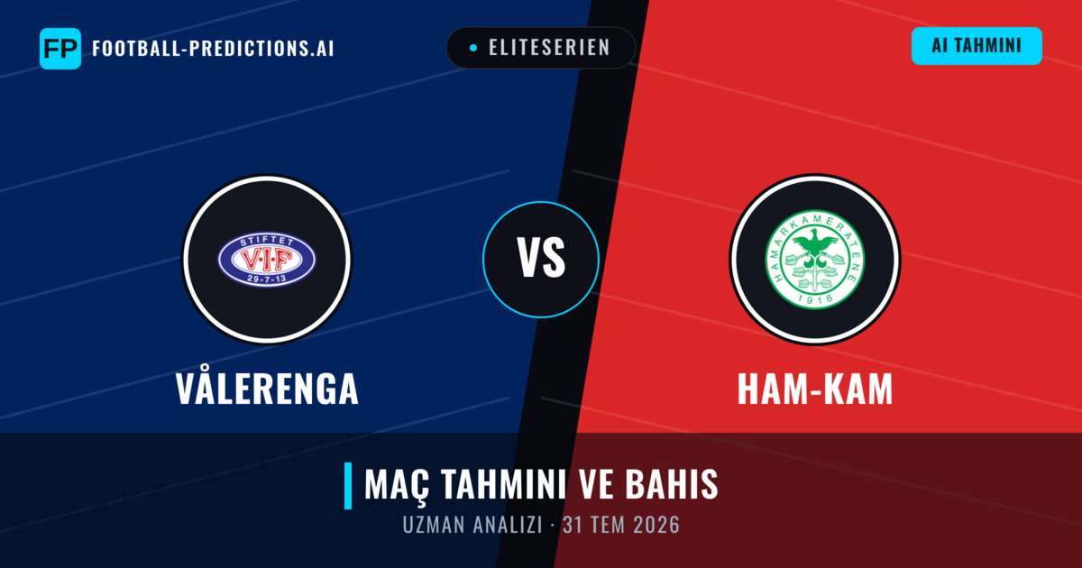 Vålerenga - Ham-Kam — maç tahmini ve önizleme