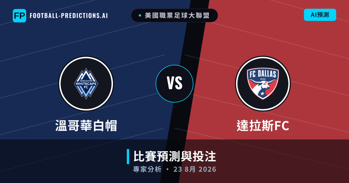 溫哥華白帽 vs 達拉斯FC — 比赛预测和前瞻