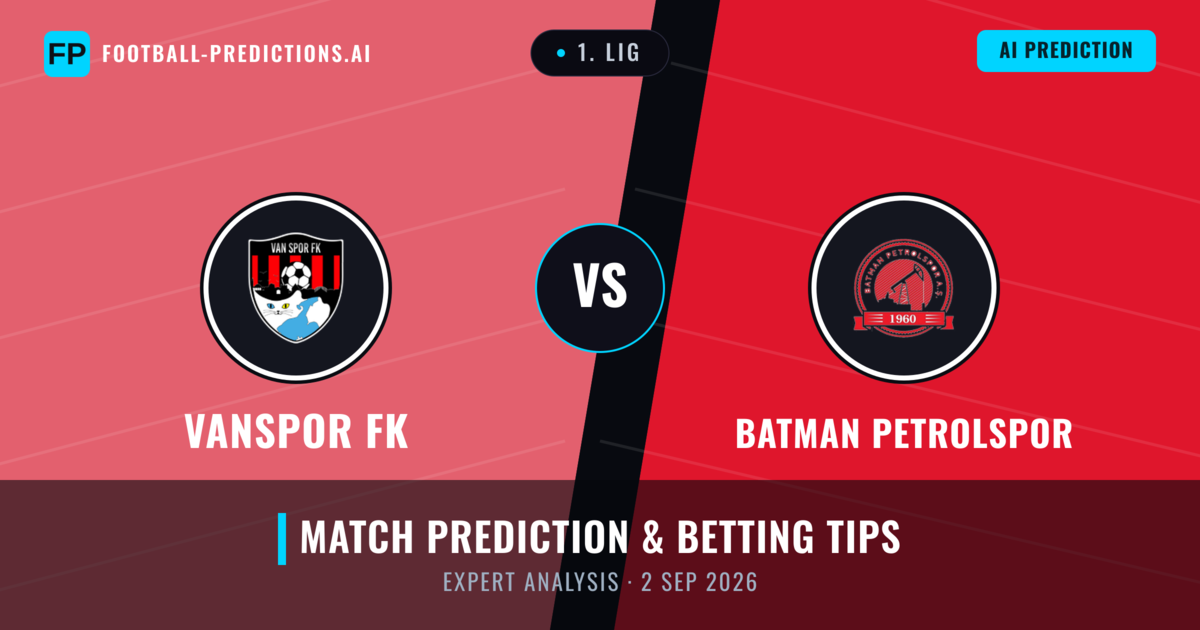 Vanspor FK vs Batman Petrolspor — match prediction & preview