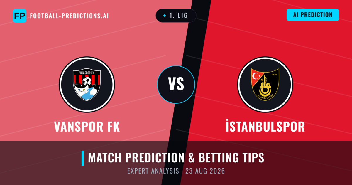 Vanspor FK vs İstanbulspor — match prediction & preview