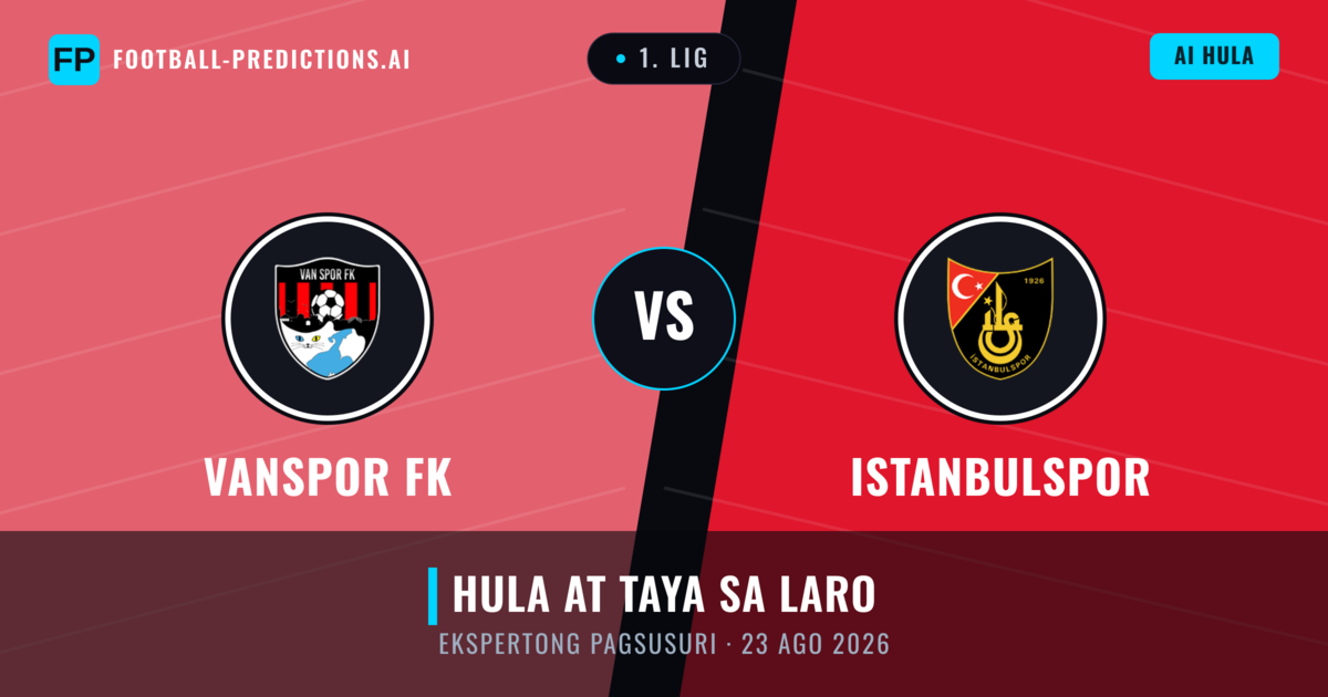 Vanspor FK vs Istanbulspor — hula at preview ng laban
