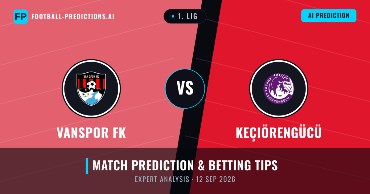 Vanspor FK vs Keçiörengücü — match prediction & preview
