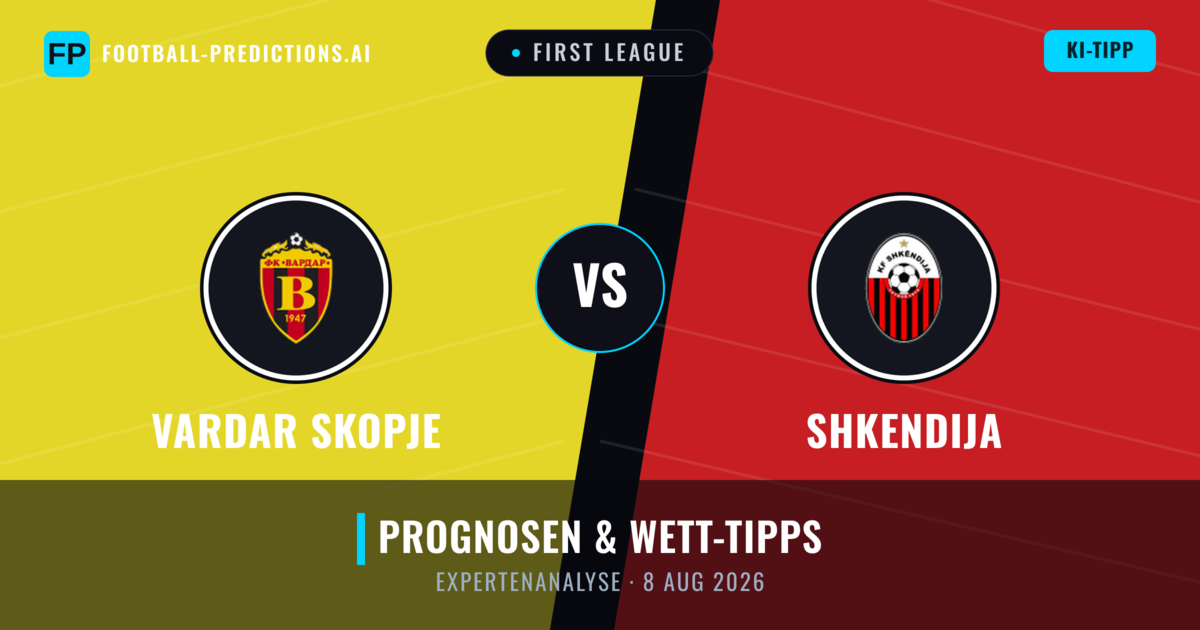 Vardar Skopje vs Shkendija — Prognose und Spielvorschau