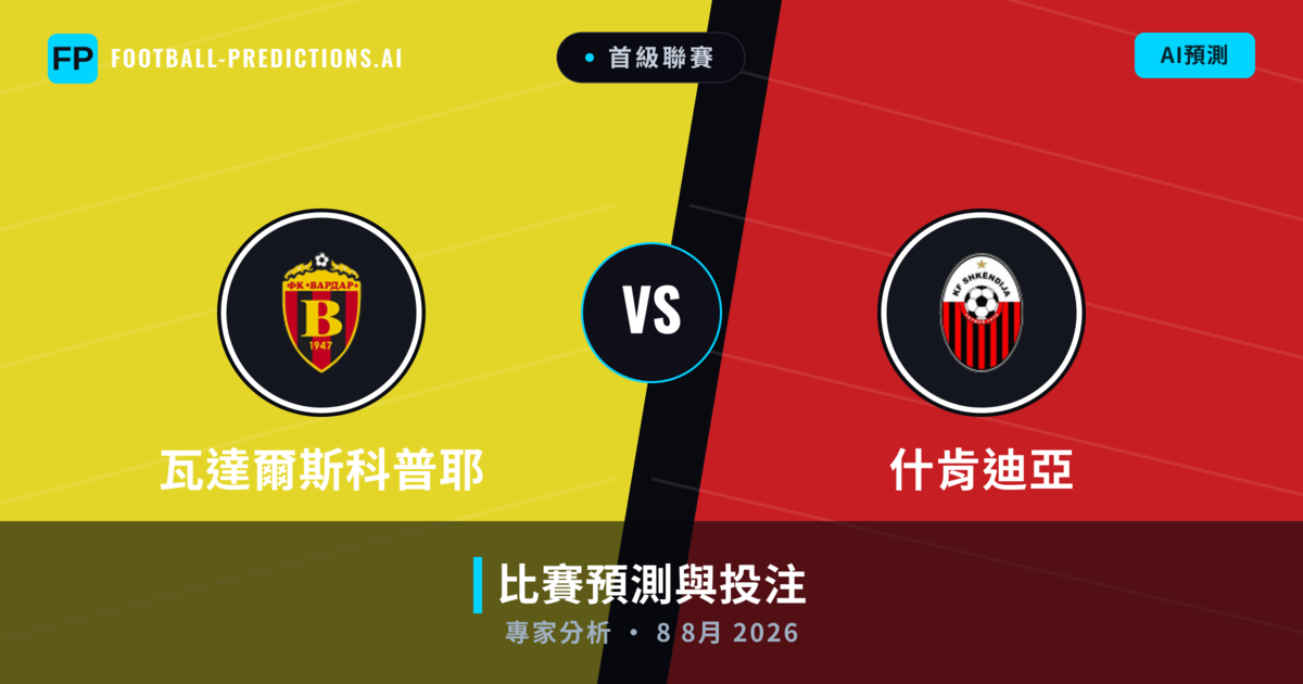 瓦達爾斯科普耶 vs 什肯迪亞 — 比赛预测和前瞻