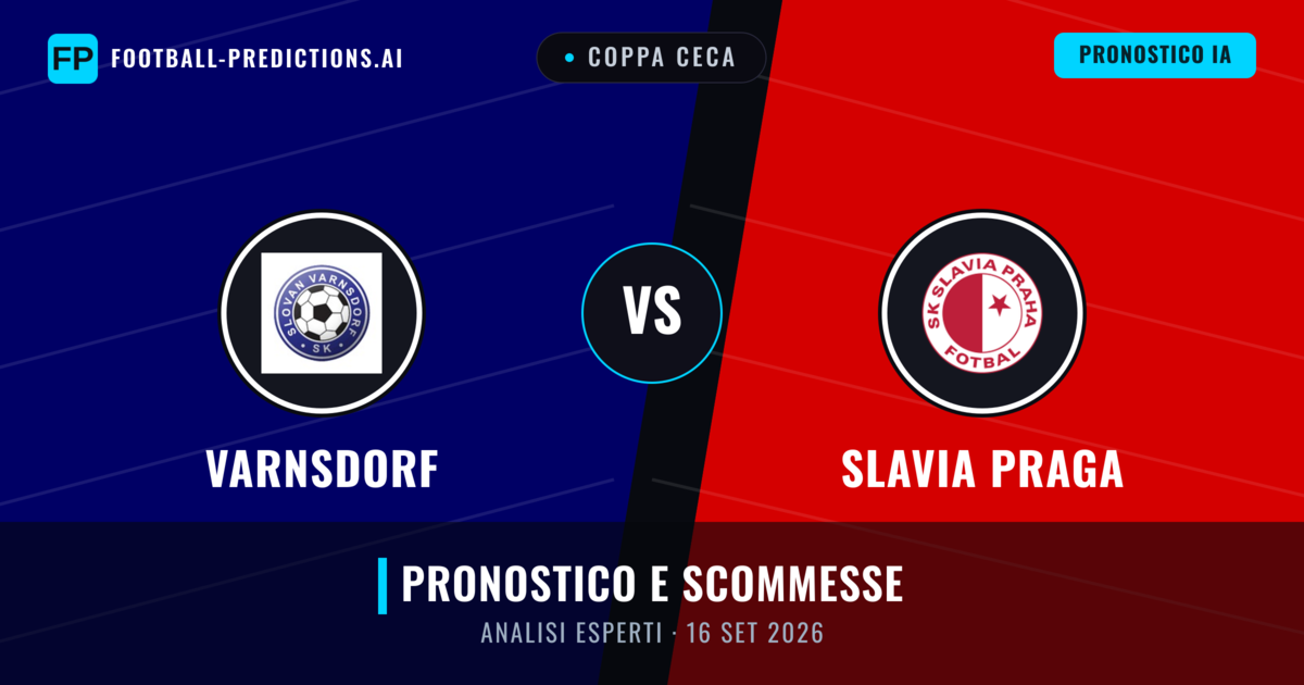 Varnsdorf vs Slavia Praga — pronostico e anteprima del match