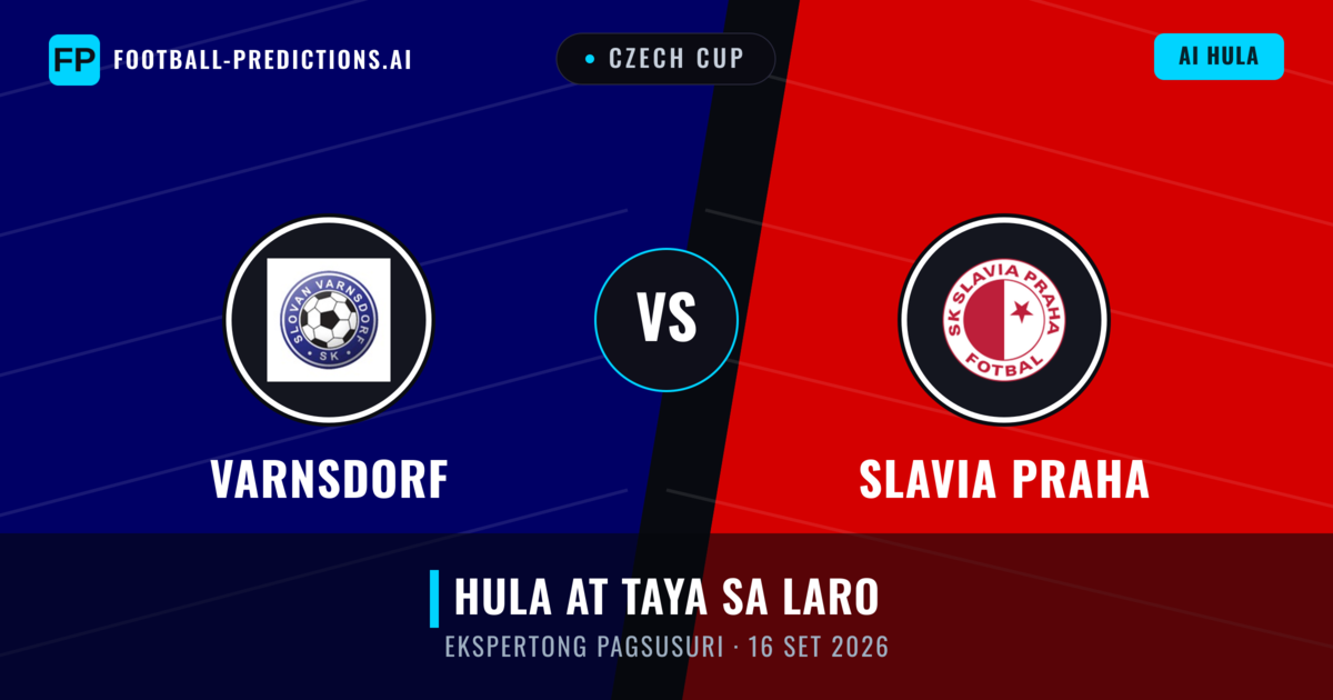 Varnsdorf vs Slavia Praha — hula at preview ng laban