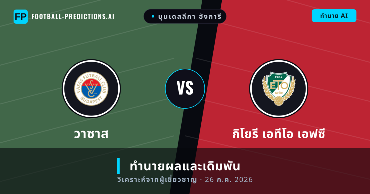 วาซาส พบ กิโยรี เอทีโอ เอฟซี — ทำนายผลและพรีวิวการแข่งขัน
