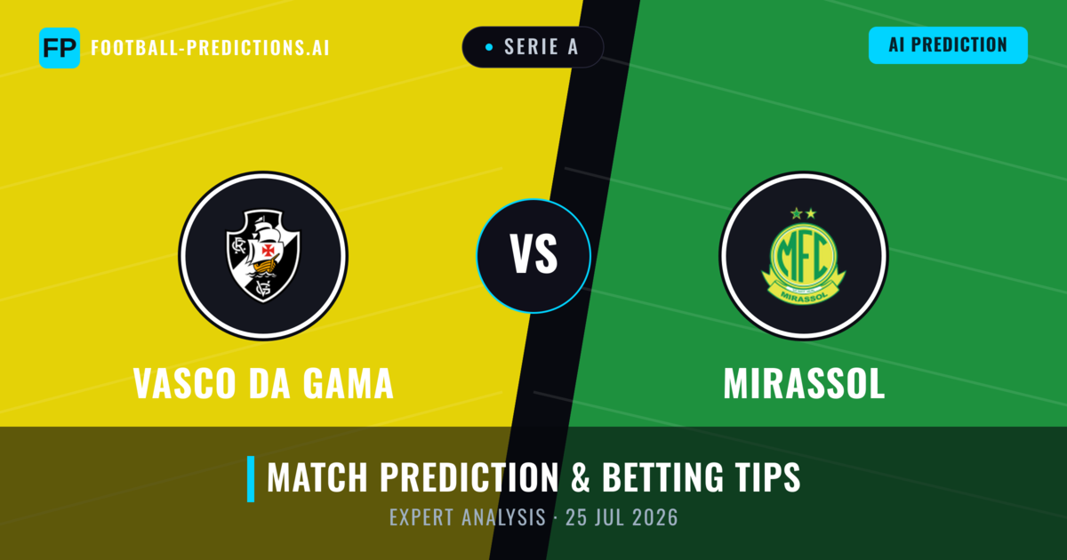 Vasco DA Gama vs Mirassol — match prediction & preview