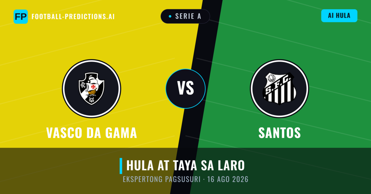 Vasco da Gama vs Santos — hula at preview ng laban