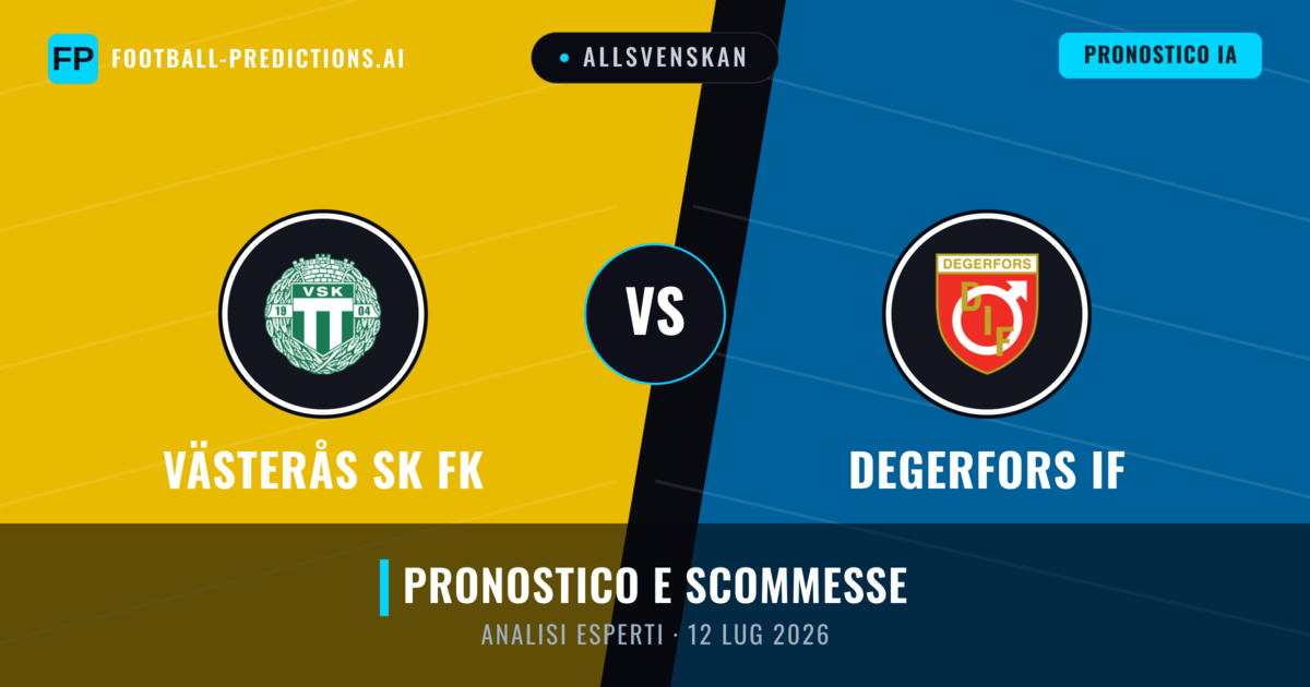 Västerås SK FK vs Degerfors IF — pronostico e anteprima del match