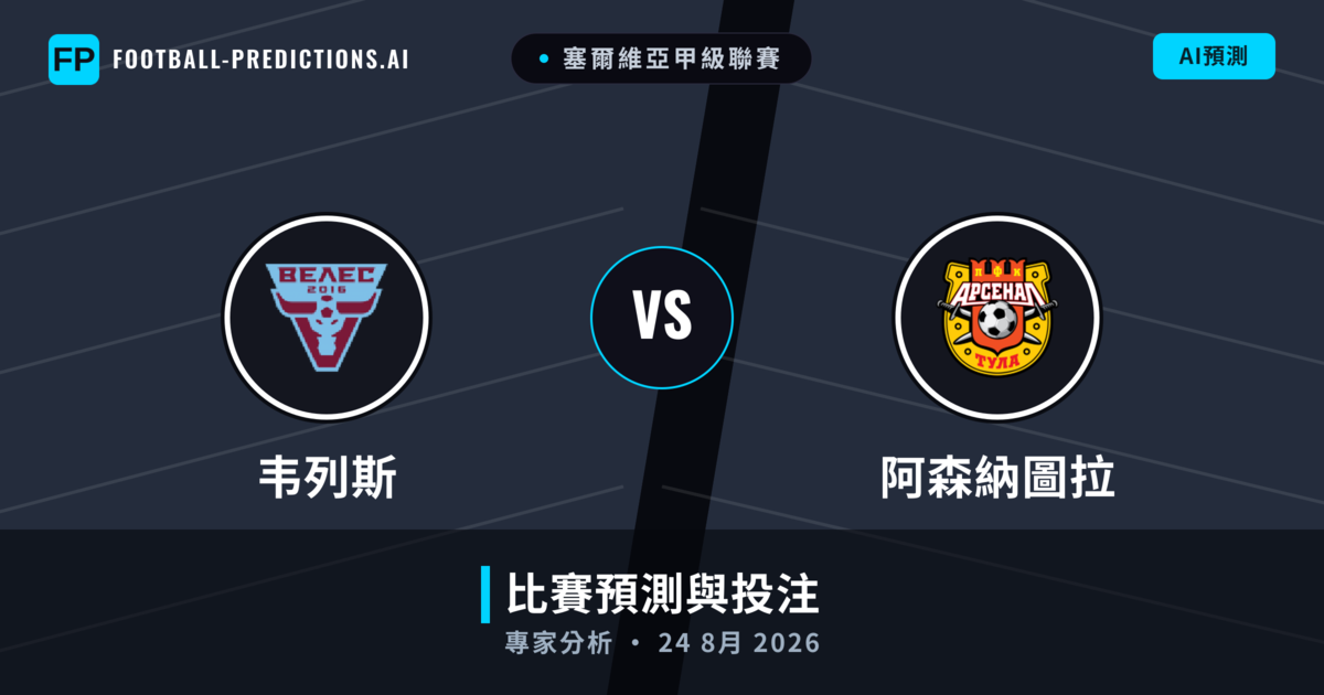 韦列斯 vs 阿森納圖拉 — 比赛预测和前瞻