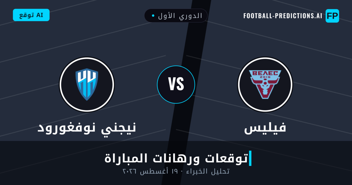 فيليس ضد نيجني نوفغورود — توقعات ومعاينة المباراة