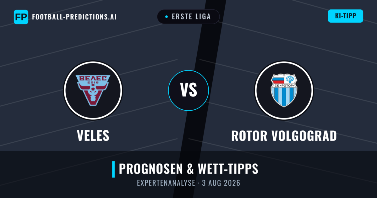 Veles vs Rotor Volgograd — Prognose und Spielvorschau