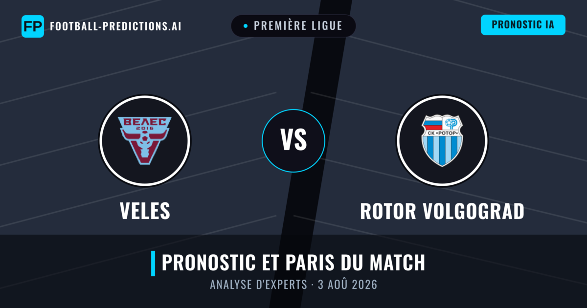 Veles vs Rotor Volgograd — pronostic et avant-match