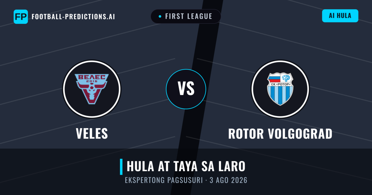 Veles vs Rotor Volgograd — hula at preview ng laban