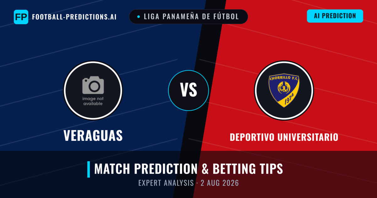 Veraguas vs Deportivo Universitario — match prediction & preview