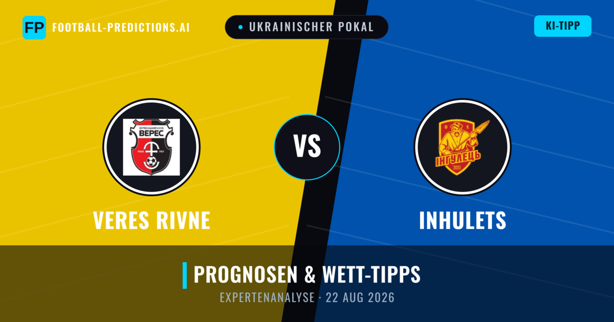 Veres Rivne vs Inhulets — Prognose und Spielvorschau