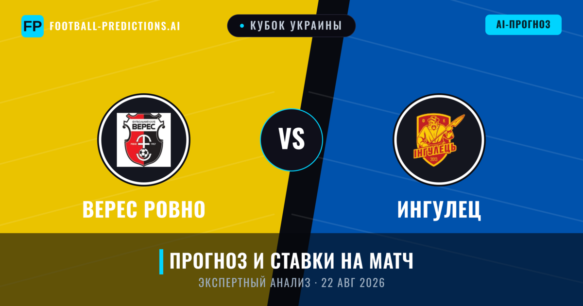 Верес Ровно – Ингулец — прогноз и превью матча
