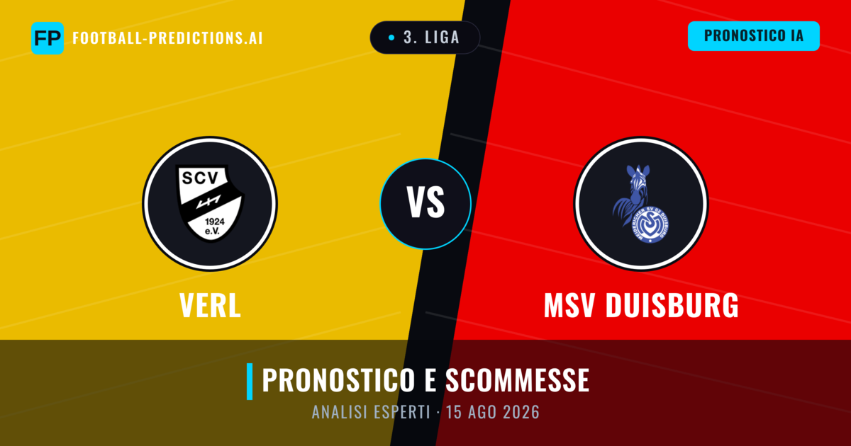 Verl vs MSV Duisburg — pronostico e anteprima del match