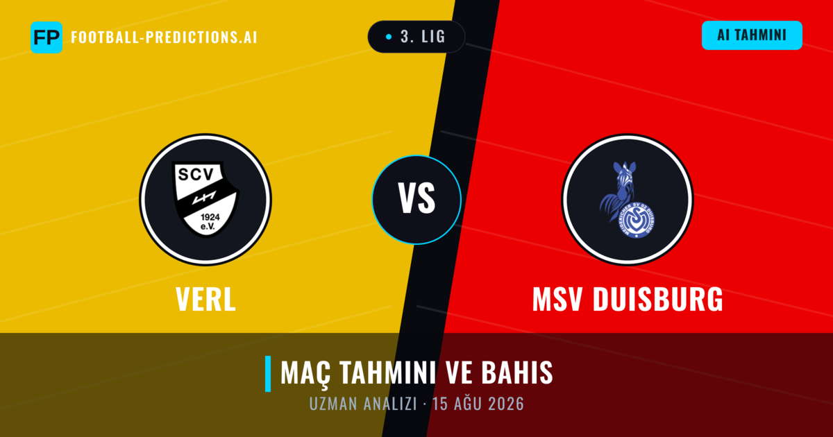Verl - MSV Duisburg — maç tahmini ve önizleme