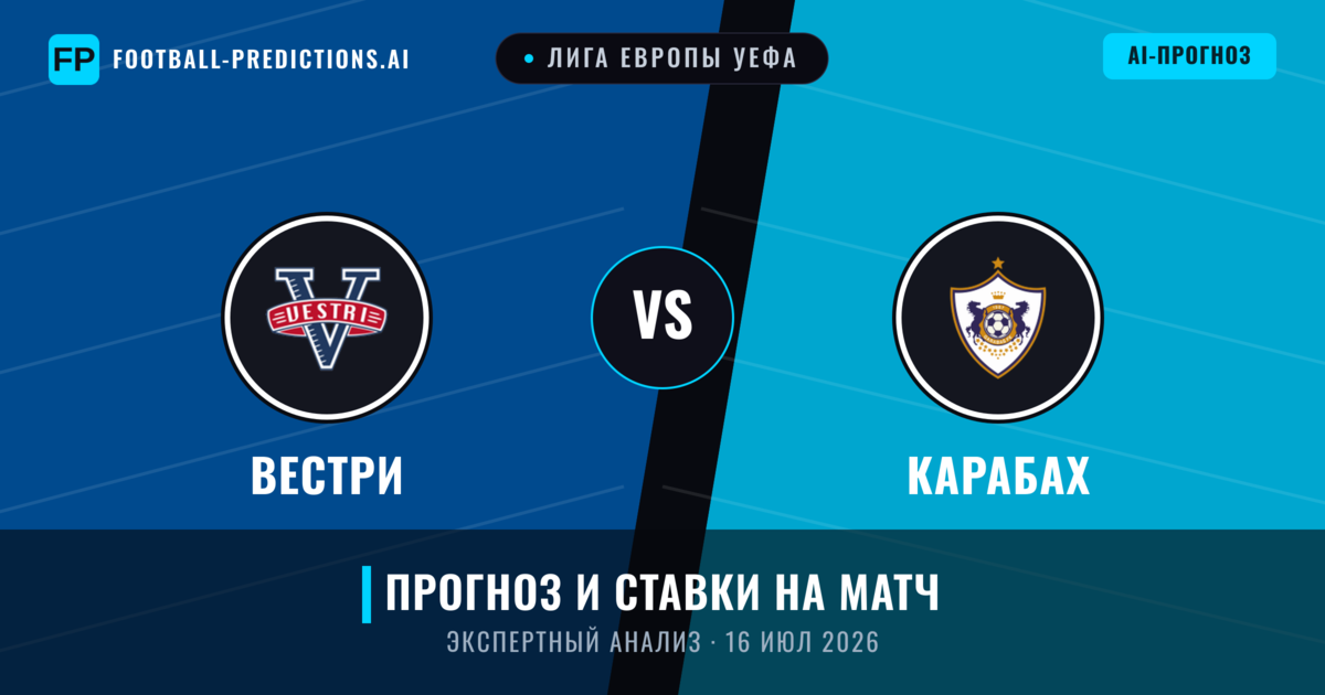 Вестри – Карабах — прогноз и превью матча