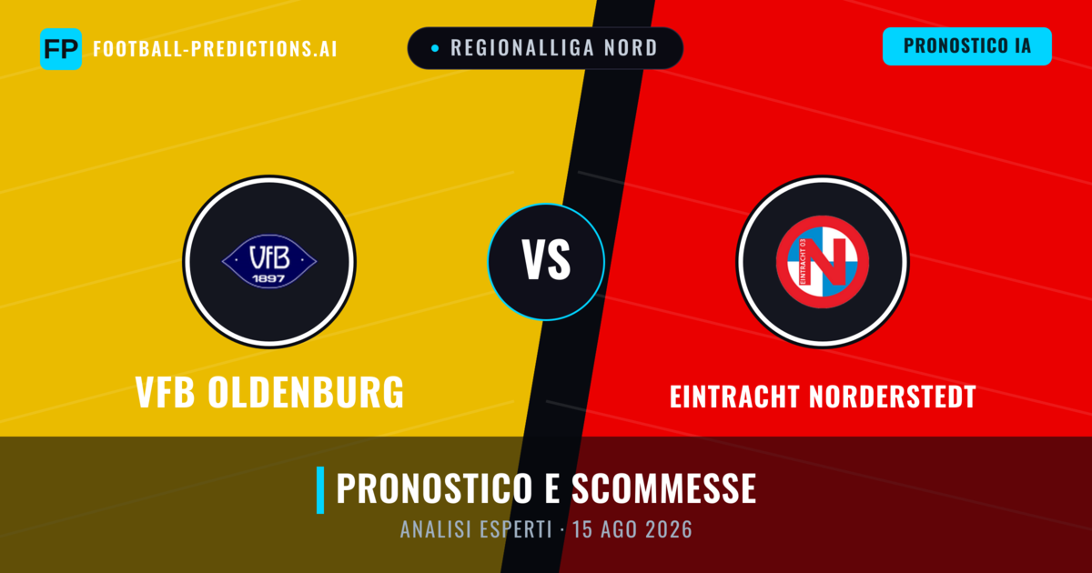 VfB Oldenburg vs Eintracht Norderstedt — pronostico e anteprima del match