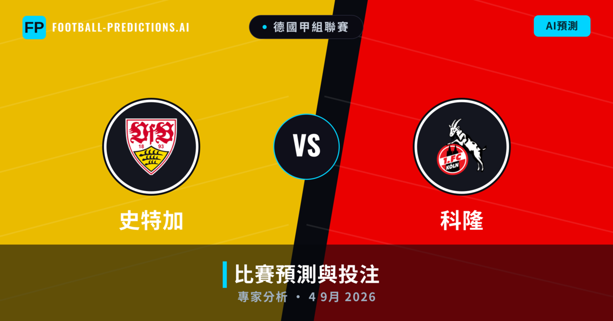 史特加 vs 科隆 — 比赛预测和前瞻