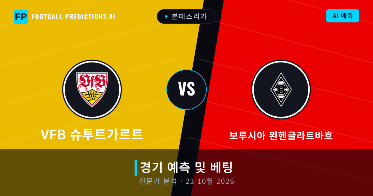 VfB 슈투트가르트 대 보루시아 묀헨글라트바흐 — 경기 예측 및 프리뷰