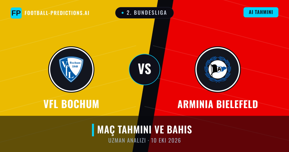 VfL Bochum - Arminia Bielefeld — maç tahmini ve önizleme
