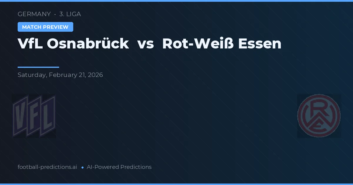 ФФЛ Оснабрюк – Рот-Вайс Эссен — прогноз и превью матча