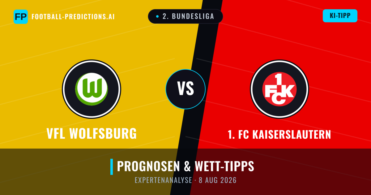 VfL Wolfsburg vs 1. FC Kaiserslautern — Prognose und Spielvorschau