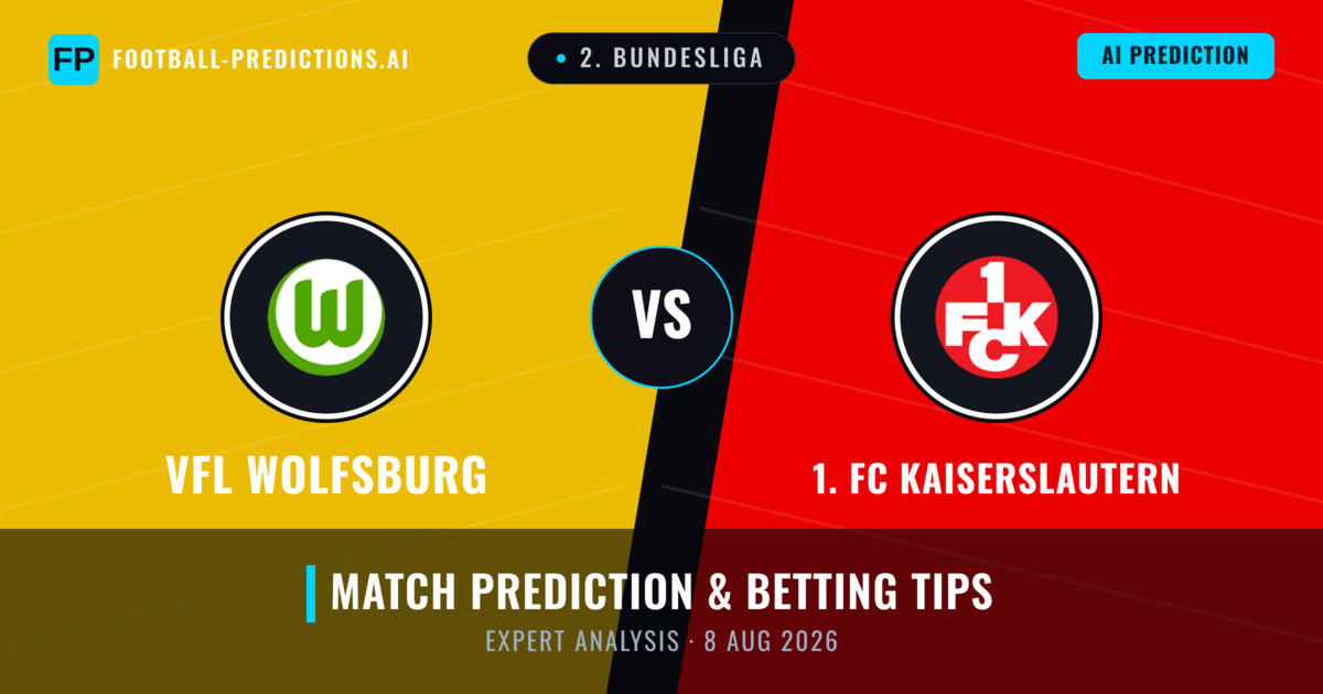 VfL Wolfsburg vs 1. FC Kaiserslautern — match prediction & preview