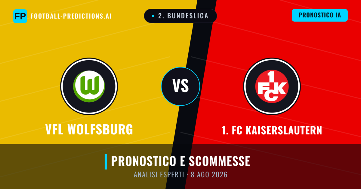 VfL Wolfsburg vs 1. FC Kaiserslautern — pronostico e anteprima del match
