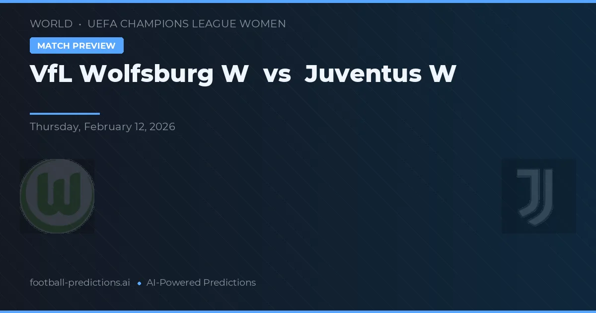 VfL Wolfsburg W vs Juventus W — prediksi dan pratinjau pertandingan